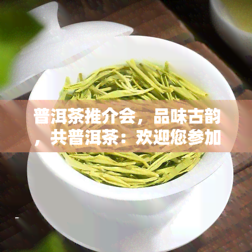 普洱茶推介会，品味古韵，共普洱茶：欢迎您参加我们的普洱茶推介会！