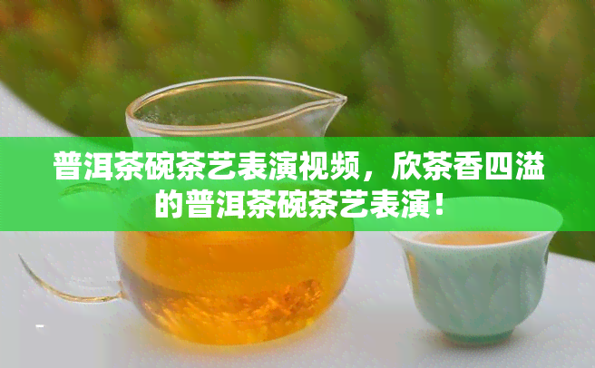 普洱茶碗茶艺表演视频，欣茶香四溢的普洱茶碗茶艺表演！