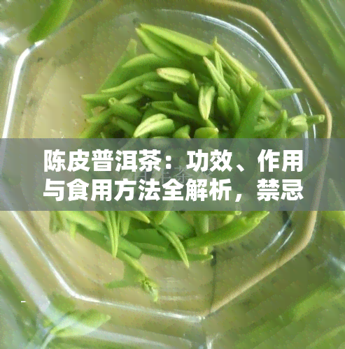 陈皮普洱茶：功效、作用与食用方法全解析，禁忌不可忽视