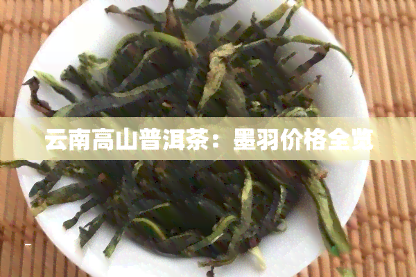 云南高山普洱茶：墨羽价格全览