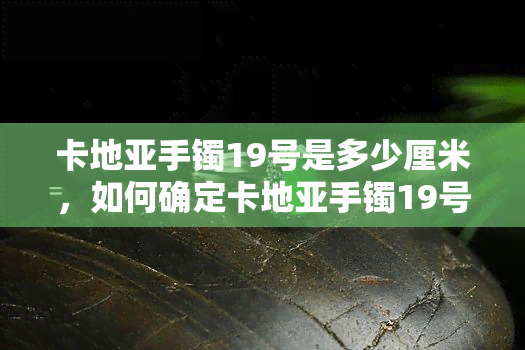 卡地亚手镯19号是多少厘米，如何确定卡地亚手镯19号的尺寸？