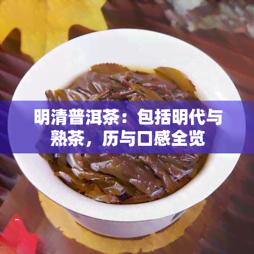 明清普洱茶：包括明代与熟茶，历与口感全览