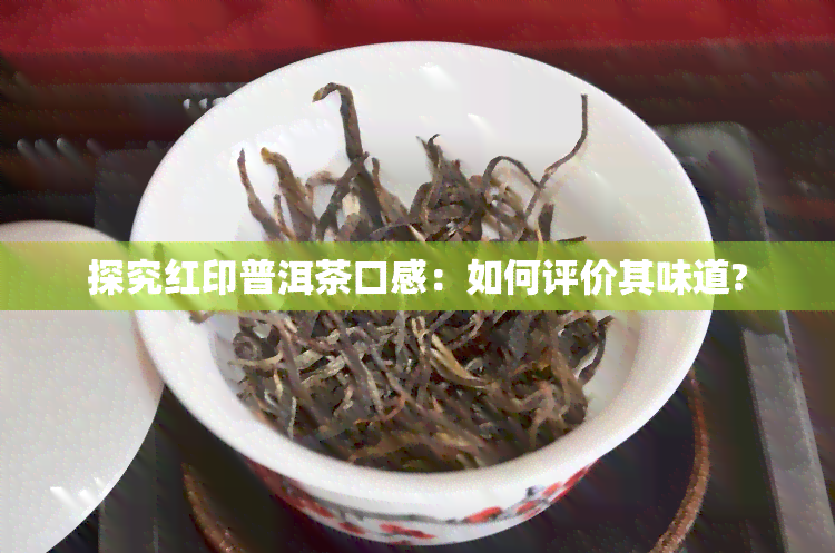 探究红印普洱茶口感：如何评价其味道?