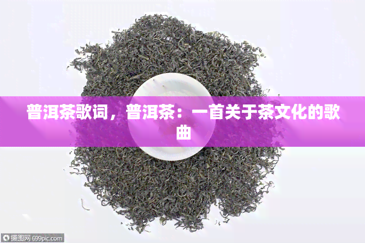 普洱茶歌词，普洱茶：一首关于茶文化的歌曲