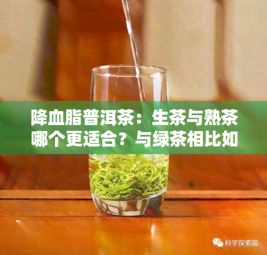 降血脂普洱茶：生茶与熟茶哪个更适合？与绿茶相比如何？