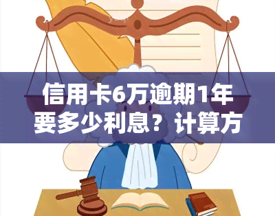 信用卡6万逾期1年要多少利息？计算方法与影响因素解析