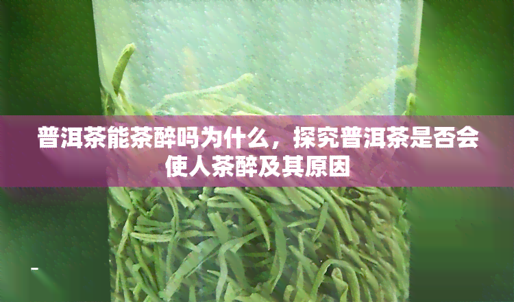 普洱茶能茶醉吗为什么，探究普洱茶是否会使人茶醉及其原因