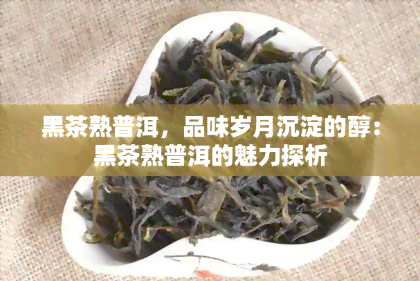 黑茶熟普洱，品味岁月沉淀的醇：黑茶熟普洱的魅力探析