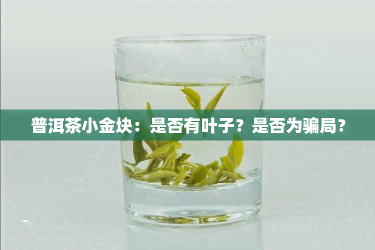 普洱茶小金块：是否有叶子？是否为骗局？