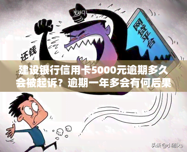 建设银行信用卡5000元逾期多久会被起诉？逾期一年多会有何后果？