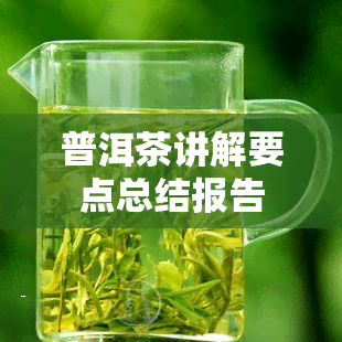 普洱茶讲解要点总结报告