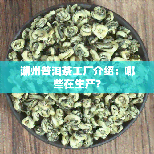 潮州普洱茶工厂介绍：哪些在生产？