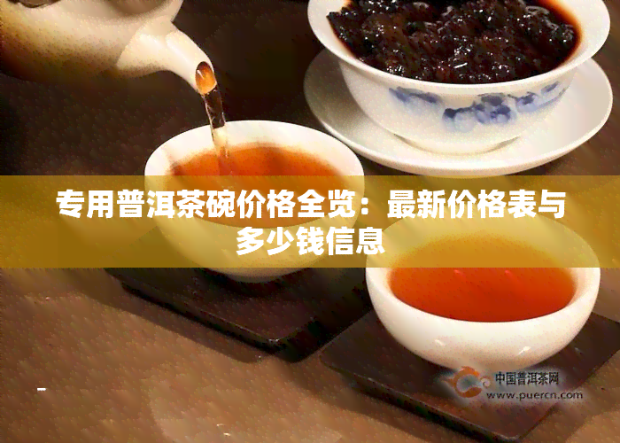 专用普洱茶碗价格全览：最新价格表与多少钱信息