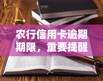 农行信用卡逾期期限，重要提醒：农行信用卡逾期期限请务必注意！