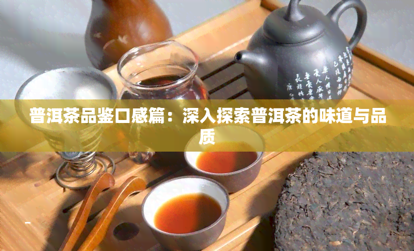 普洱茶品鉴口感篇：深入探索普洱茶的味道与品质