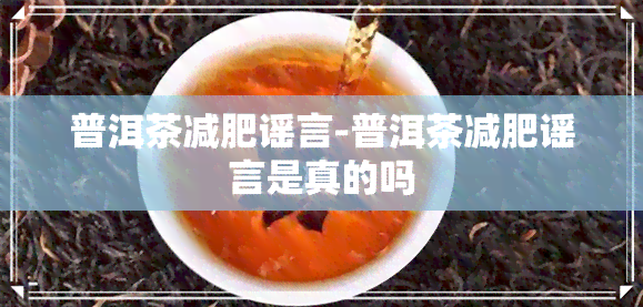 普洱茶减肥谣言-普洱茶减肥谣言是真的吗