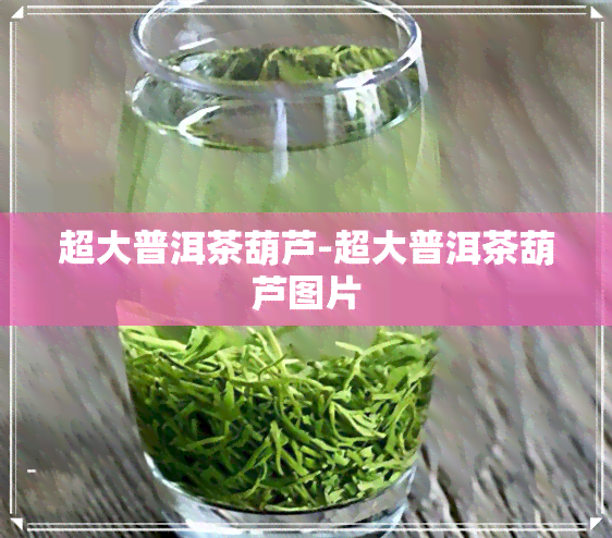 超大普洱茶葫芦-超大普洱茶葫芦图片