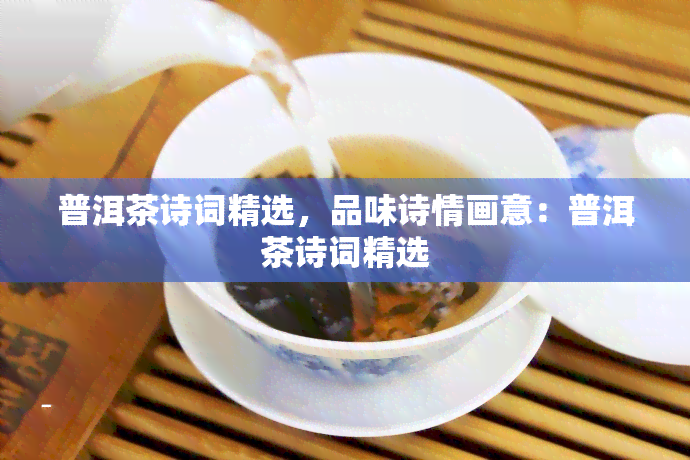 普洱茶诗词精选，品味诗情画意：普洱茶诗词精选