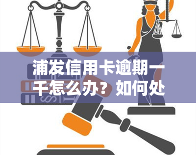 浦发信用卡逾期一千怎么办？如何处理？