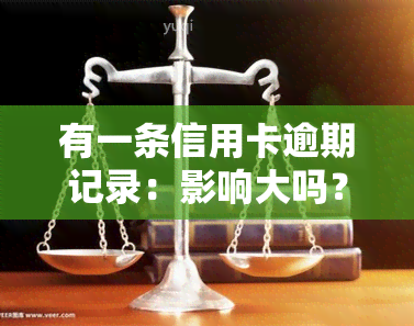 有一条信用卡逾期记录：影响大吗？会否影响公务员政审？