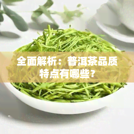 全面解析：普洱茶品质特点有哪些？