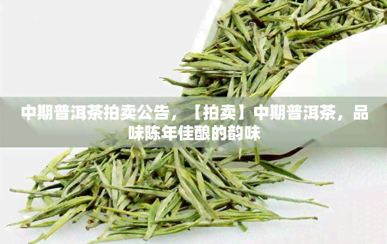 中期普洱茶拍卖公告，【拍卖】中期普洱茶，品味陈年佳酿的韵味