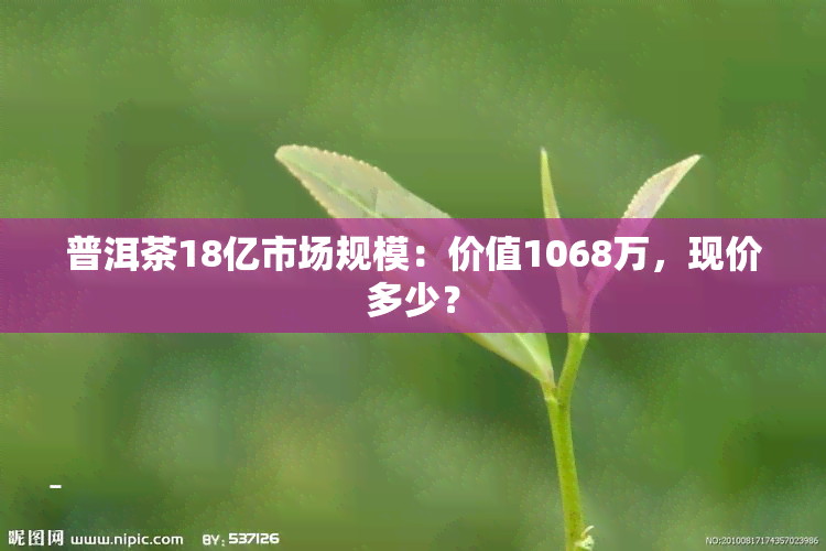 普洱茶18亿市场规模：价值1068万，现价多少？