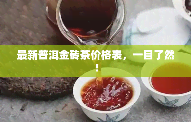 最新普洱金砖茶价格表，一目了然！