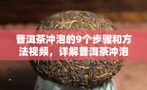 普洱茶冲泡的9个步骤和方法视频，详解普洱茶冲泡：9步法视频教程