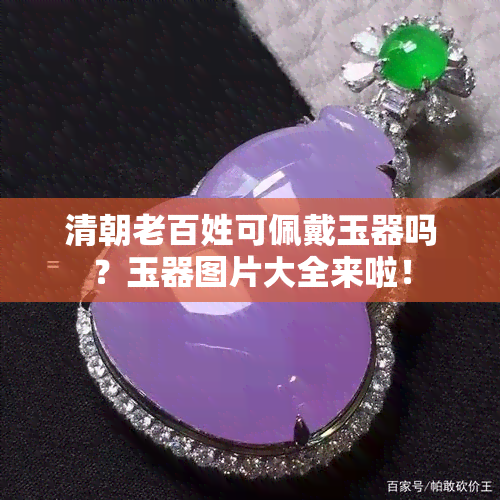 清朝老百姓可佩戴玉器吗？玉器图片大全来啦！