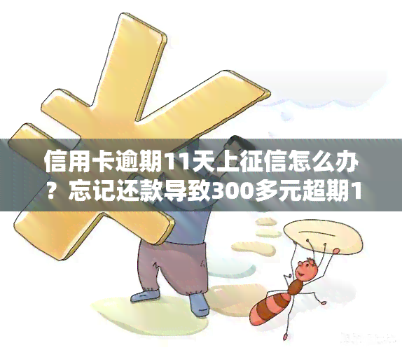 信用卡逾期11天上怎么办？忘记还款导致300多元超期10天