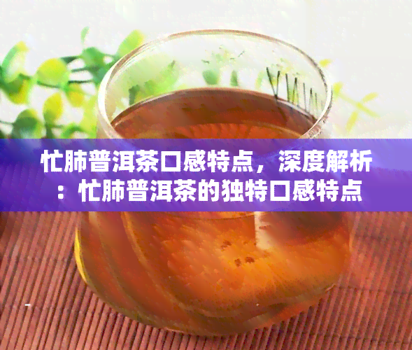 忙肺普洱茶口感特点，深度解析：忙肺普洱茶的独特口感特点