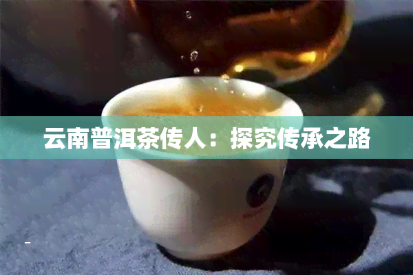 云南普洱茶传人：探究传承之路