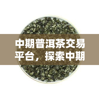 中期普洱茶交易平台，探索中期普洱茶交易平台：为您提供专业、便捷的茶叶交易服务