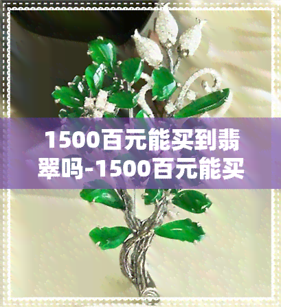 1500百元能买到翡翠吗-1500百元能买到翡翠吗图片