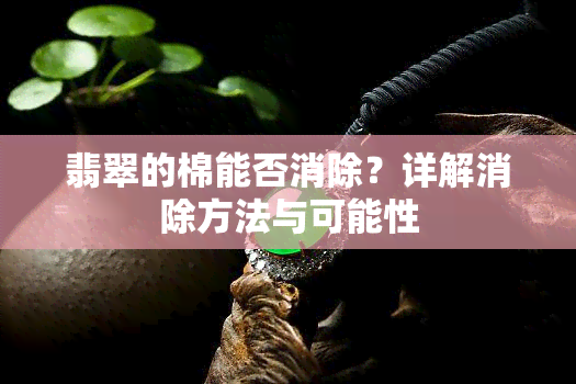 翡翠的棉能否消除？详解消除方法与可能性