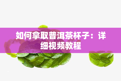 如何拿取普洱茶杯子：详细视频教程