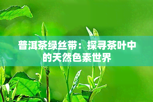 普洱茶绿丝带：探寻茶叶中的天然色素世界