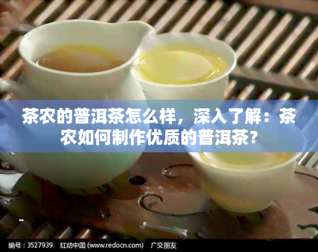 茶农的普洱茶怎么样，深入了解：茶农如何制作优质的普洱茶？