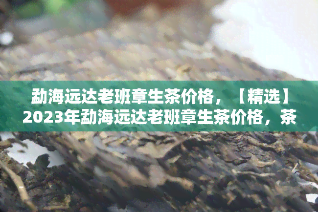 勐海远达老班章生茶价格，【精选】2023年勐海远达老班章生茶价格，茶叶爱好者不可错过的热门好茶！