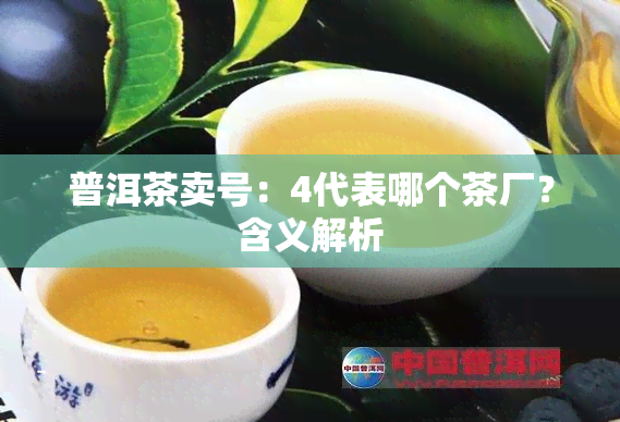 普洱茶卖号：4代表哪个茶厂？含义解析