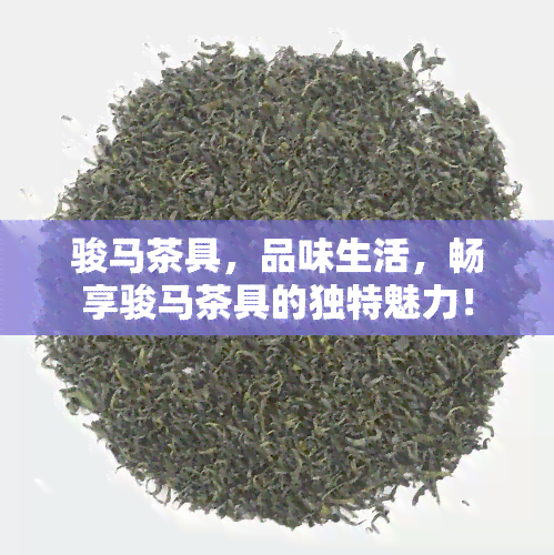 骏马茶具，品味生活，畅享骏马茶具的独特魅力！