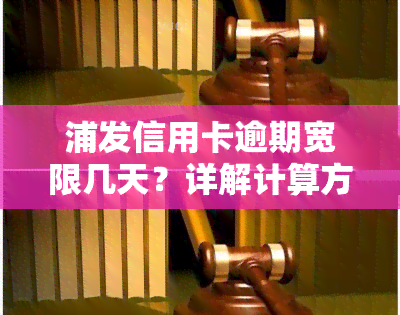 浦发信用卡逾期宽限几天？详解计算方法与规定