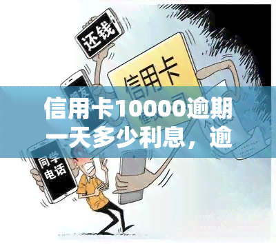 信用卡10000逾期一天多少利息，逾期一天，信用卡10000元的利息是多少？