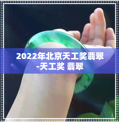 2022年北京天工奖翡翠-天工奖 翡翠