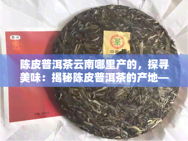 陈皮普洱茶云南哪里产的，探寻美味：揭秘陈皮普洱茶的产地——云南