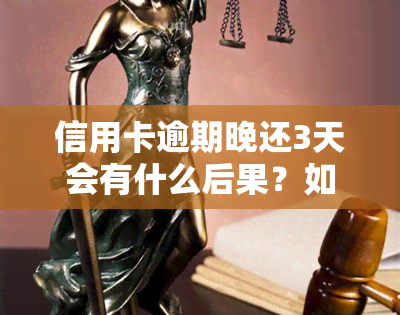 信用卡逾期晚还3天会有什么后果？如何处理？详细解析