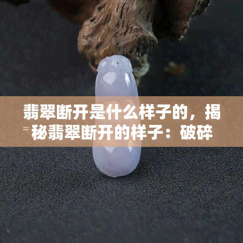 翡翠断开是什么样子的，揭秘翡翠断开的样子：破碎、裂痕还是完整无损？