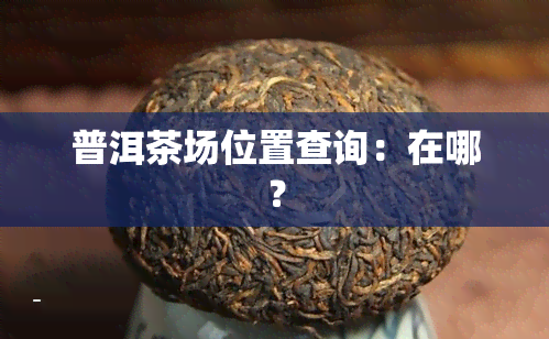 普洱茶场位置查询：在哪？