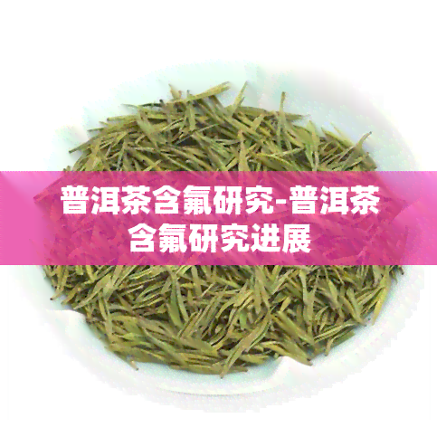 普洱茶含氟研究-普洱茶含氟研究进展